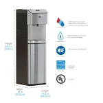 Brio Moderna Self-Cleaning Bottom Loading Water Cooler - Stainless Steel thumbnail 5