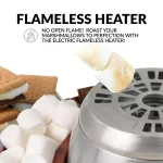 Nostalgia LSM400 Electric Stainless Steel S'mores Maker, Brown thumbnail 4