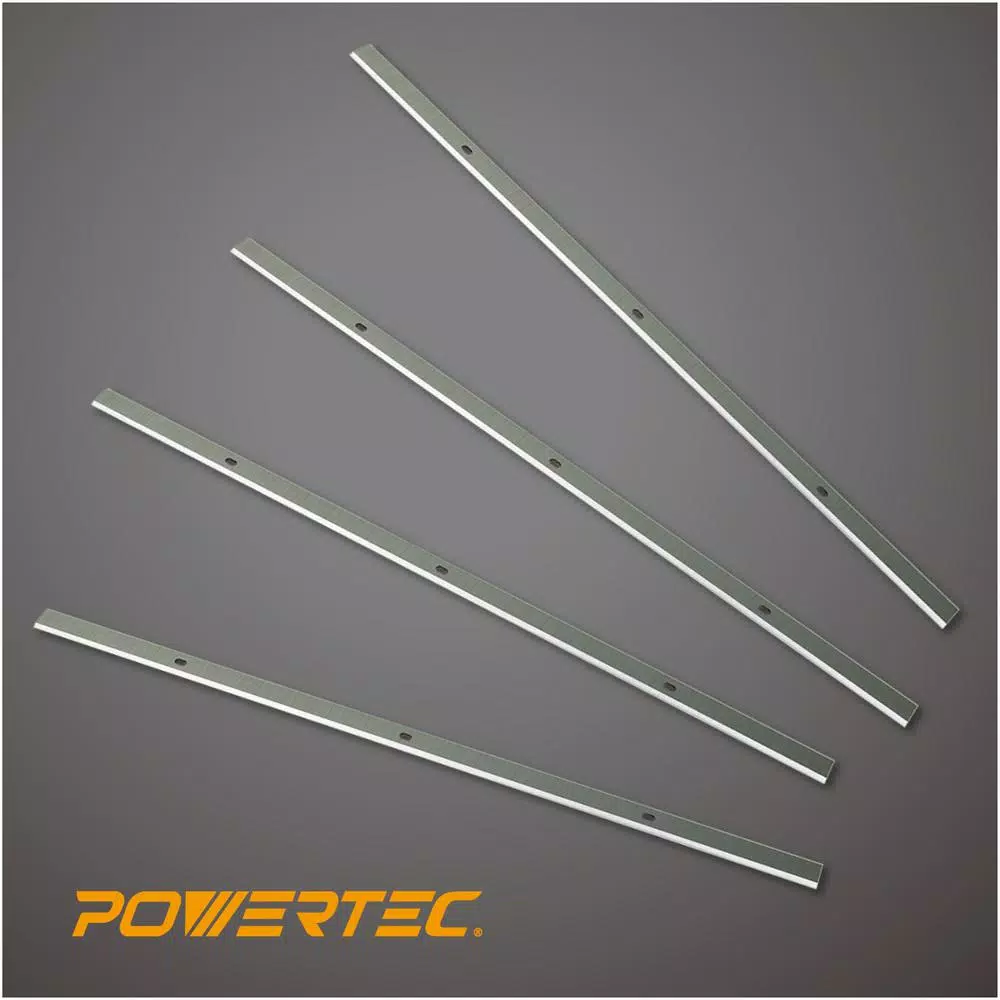 POWERTEC 13 in. HSS Replacement Planer Blades for Delta 22-549, 22-555, 22-580 and Grizzly G0689 (4-Pack)