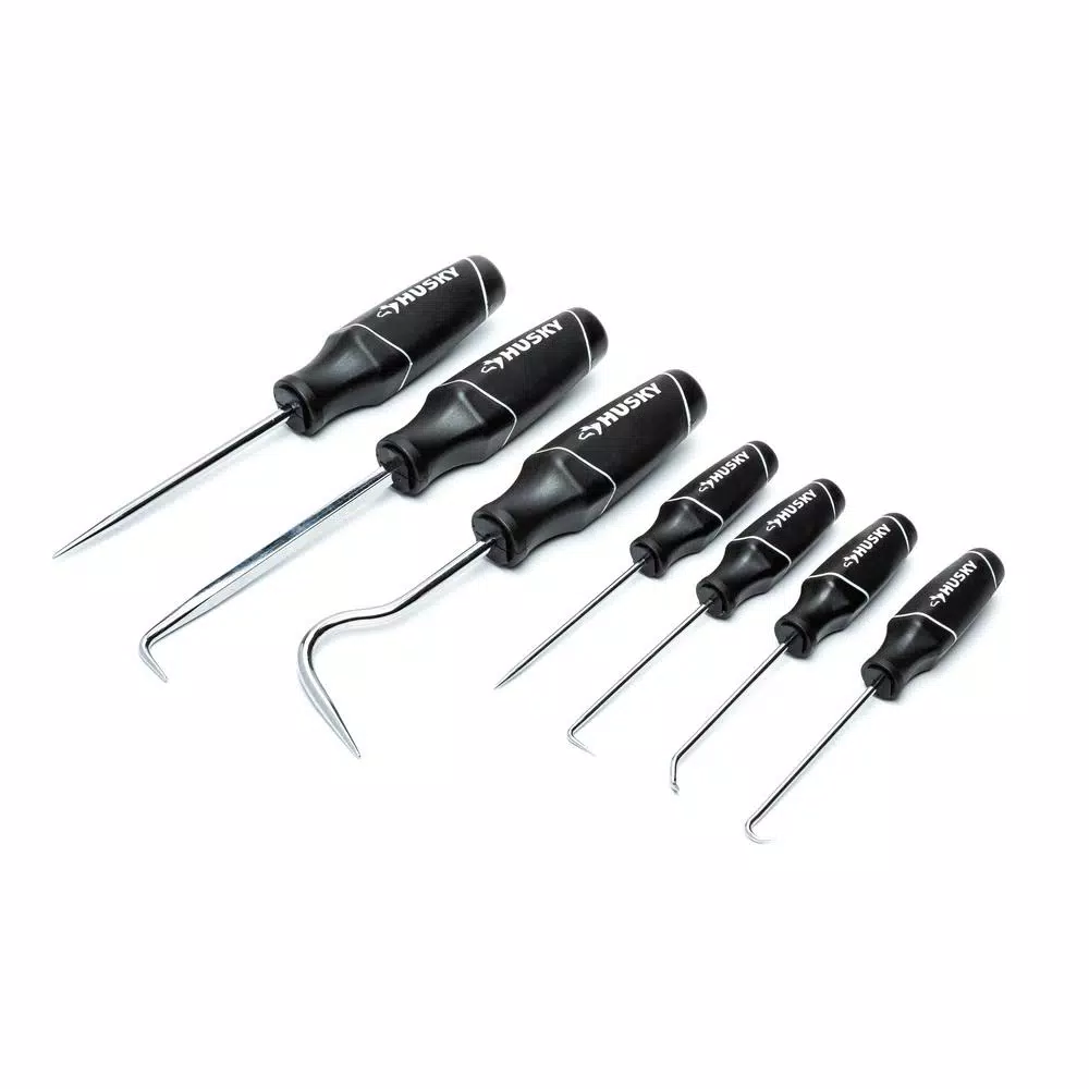 Husky 7-Piece Hook and Pick Set with Ergonomic Handles