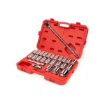 TEKTON 3/4 in. Drive Deep 6-Point Metric Socket and Ratchet Set, 19 mm to 50 mm (27-Piece) thumbnail 2