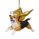 Design Toscano Beagle Dog Angel Christmas Ornament - Hand Painted Resin Memorial thumbnail 1