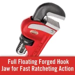 RIDGID 10 in. Heavy-Duty Straight Pipe Wrench, Ductile-Iron with I-Beam Handle thumbnail 11