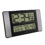 La Crosse Technology 11 in. Atomic Digital Wall Clock with Temperature, Humidity & Calendar - Aluminum Finish thumbnail 3