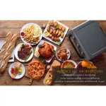 Boyel Living 19 Qt. Air Fryer Toaster Oven with Air Fry, Roast, Toast, Broil, Bake Functions - Sandy Grey thumbnail 6
