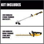 DEWALT 20V MAX Brushless Cordless String Trimmer with 22 in. Hedge Trimmer Bonus Kit thumbnail 3