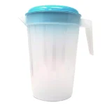 LavoHome 1 Gallon Clear Plastic Pitcher Jugs with Lids, 6-Pack, Assorted Colors thumbnail 2