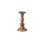 IMAX Rozzi Wooden Candle Holders Set of 5 - Rustic Multi-Colored Candlesticks thumbnail 7