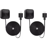 Wasserstein Weatherproof Power Cable for Blink Outdoor, XT and XT2 Cameras - 16 ft. (2-Pack, Black) thumbnail 1
