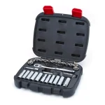 Husky 38-Piece 3/8 in. Drive Mechanics Tool Set with Chrome Alloy Steel Sockets thumbnail 1