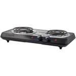Ovente BGC102B Electric Double Coil Hot Plate Burner, 1700W, Black thumbnail 1