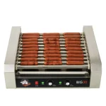 Funtime 306 sq. in. Stainless Steel Hot Dog Roller Grill, Commercial Grade Countertop Specialty Grill thumbnail 2