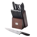 Chicago Cutlery Avondale 16-Piece German Stainless Steel Knife Set with Wood Block thumbnail 1