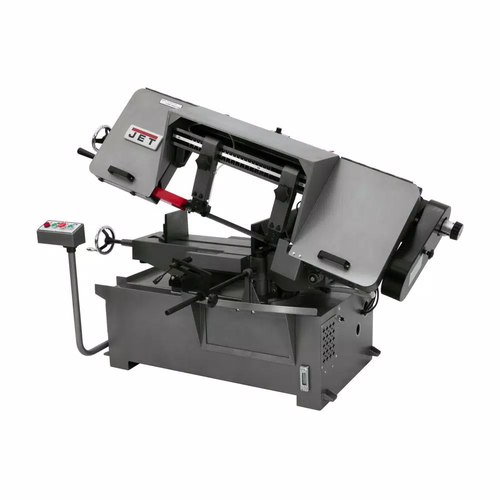 Jet 10 in. x 16 in. Horizontal Mitering Bandsaw, 2 HP, 230V/460V 3-Phase Metalworking Saw