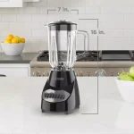 BLACK+DECKER 10-Speed Countertop Blender with 40 oz. Glass Jar, 550 Watts, Black thumbnail 8