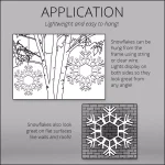Kringle Traditions 20 in. 70-Light LED Cool White Folding Snowflake Decoration thumbnail 6