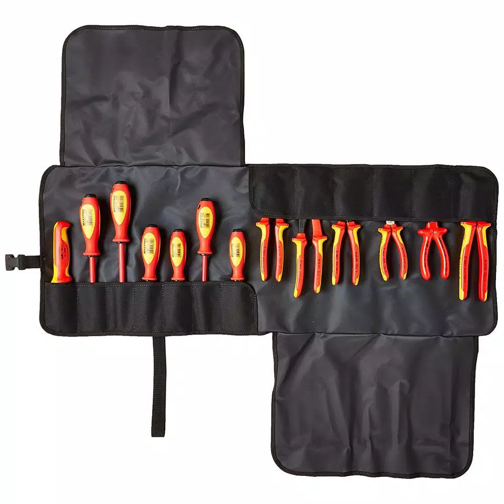 KNIPEX 13-Piece 1000V Insulated Electrician's Tool Set with Tool Roll