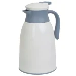 Home Basics 33.8 oz. Vacuum Insulated Thermal Carafe - 1L White Plastic Beverage Server thumbnail 2