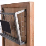 StyleWell Wood Wall Organizer with 2 Metal Wire Baskets and Chalkboard Labels thumbnail 5