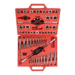 TEKTON 45-Piece Metric Tap and Die Set, Tungsten Alloy High Speed Steel thumbnail 1