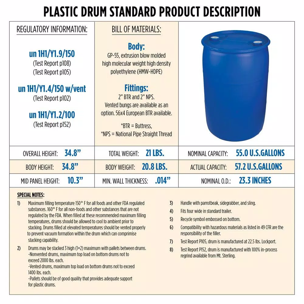 Augason Farms 55 Gallon Emergency Water Filtration and Storage Kit with Treatment Drops & Siphon Pump