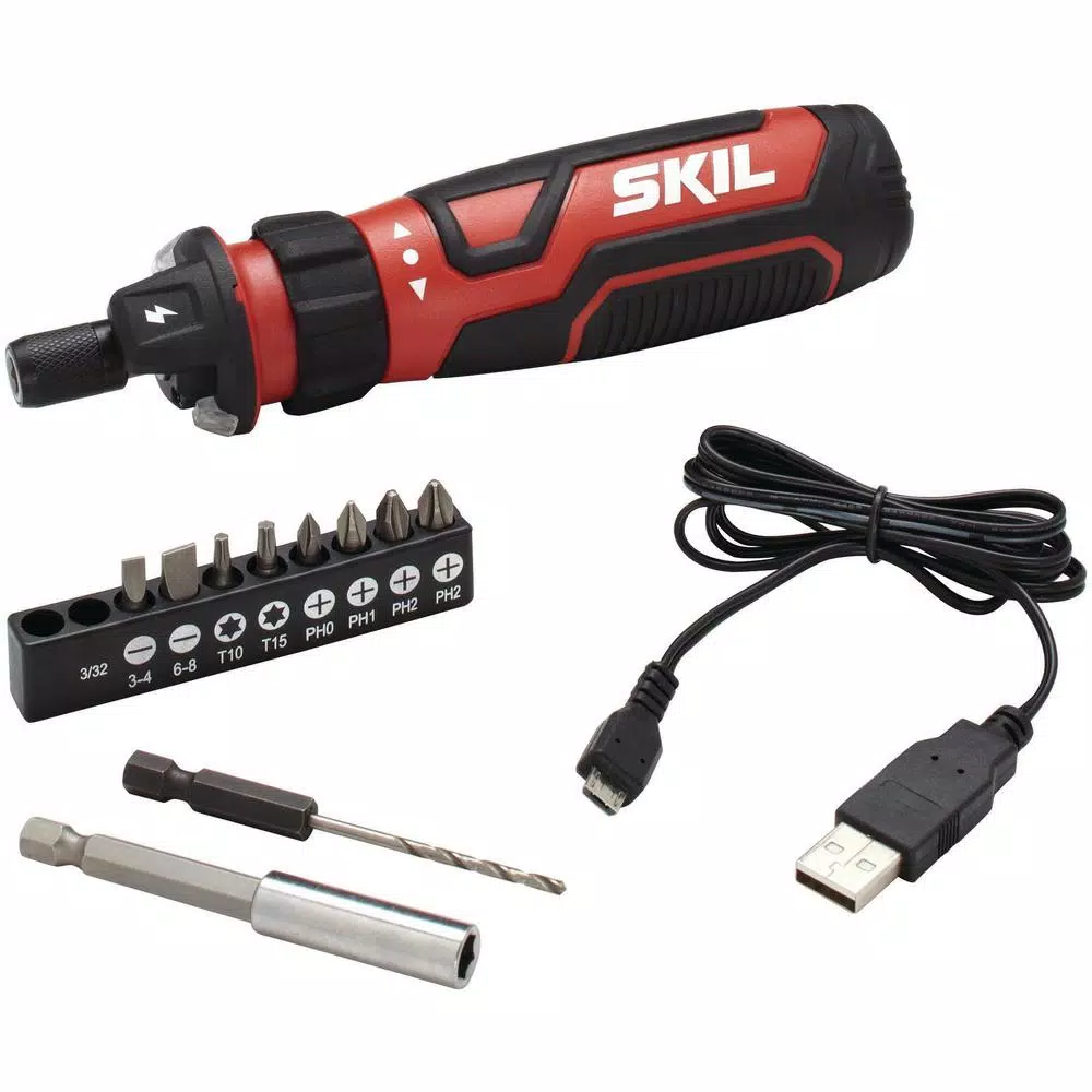 Skil 4V Cordless 1/4 in. Hex Chuck Screwdriver with Circuit Sensor Technology
