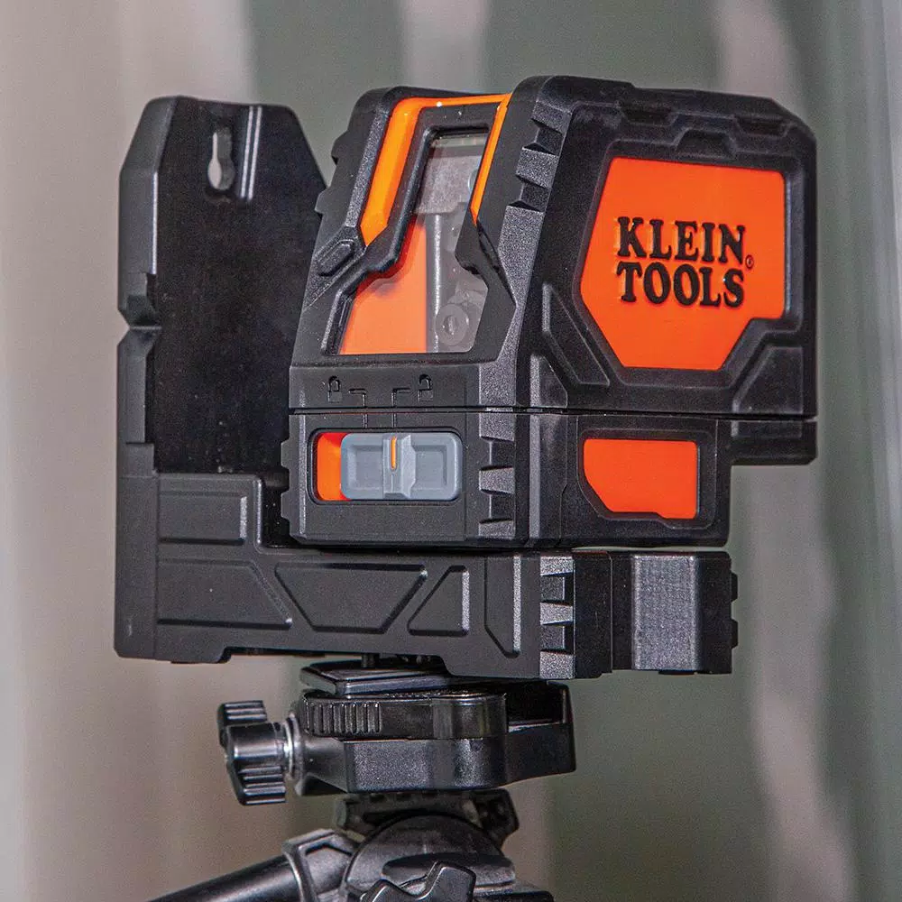 Klein Tools Self-Leveling Green Cross-Line Laser Level with Red Plumb Spot