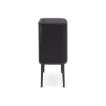 Brabantia Bo Touch 9.5 Gallon Dual Compartment Matte Black Steel Rectangular Touch Top Trash Can thumbnail 2