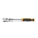 GearWrench 1/4 in. Drive 90-Tooth Dual Material Flex Head Teardrop Ratchet, 8 in. thumbnail 4