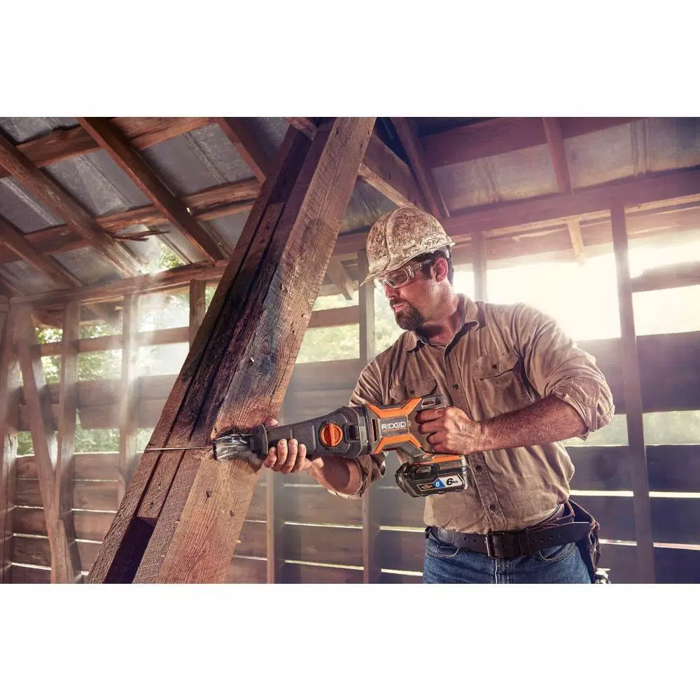 RIDGID 18V OCTANE MEGAMax Reciprocating Saw Attachment Head Only, Brushless