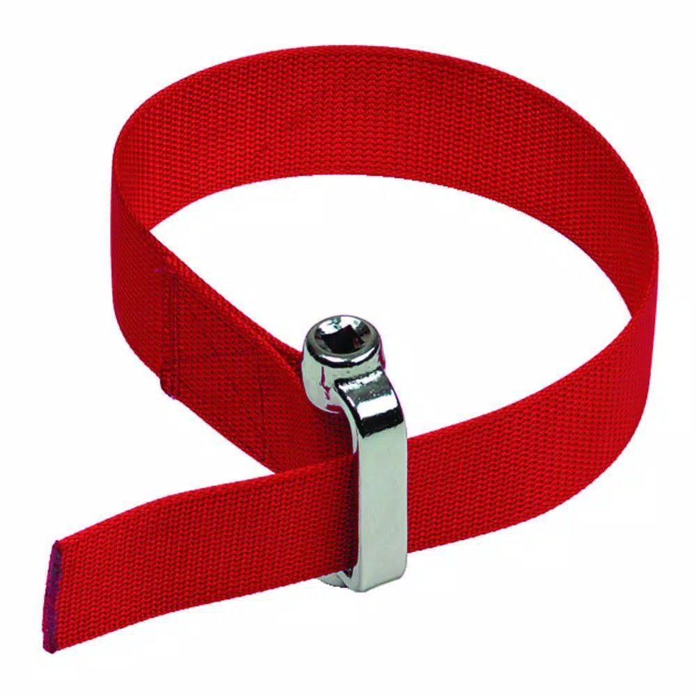 GearWrench Heavy Duty Oil Filter Strap Wrench, 3/8 in. or 1/2 in. Drive