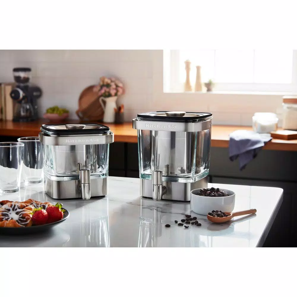 KitchenAid 4.75 Cup Cold Brew Coffee Maker, 38 oz. Capacity with Stainless Steel Tap