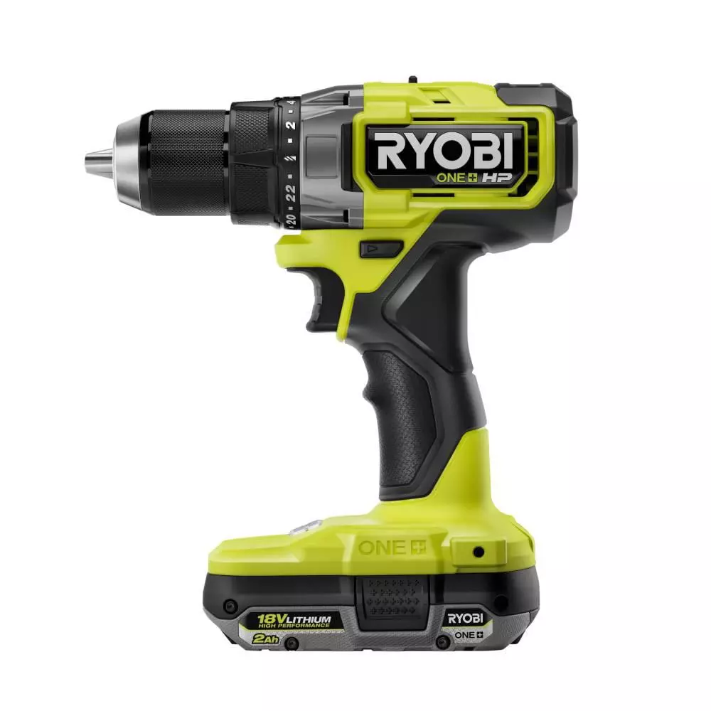 RYOBI 18V ONE+ HP Brushless 2-Tool Combo Kit: 1/2 in. Drill/Driver and 1/4 in. Impact Driver with (2) 2.0 Ah Batteries