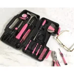 Apollo 39-Piece General Homeowner Hand Tool Set in Pink thumbnail 3