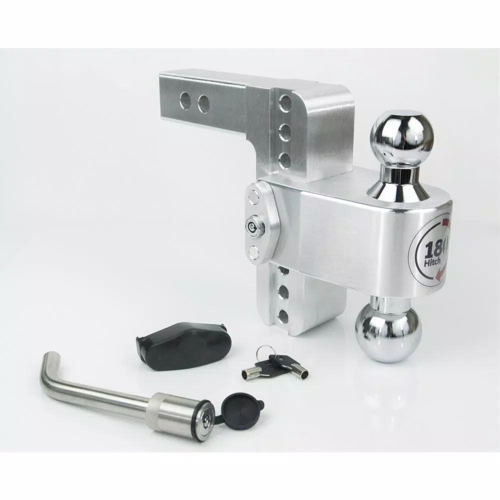 Weigh Safe 180 Hitch by Weigh Safe Chrome Tow Ball Edition Adjustable Ball Mount