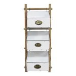 Stratton Home Decor Stratton Home 3-Tiered Wooden Farmhouse Wall Hanging Basket Organizer thumbnail 1