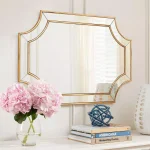 Home Decorators Collection Ornate Gold Beveled Glass Classic Accent Mirror, 35.43 in. x 23.62 in. thumbnail 3