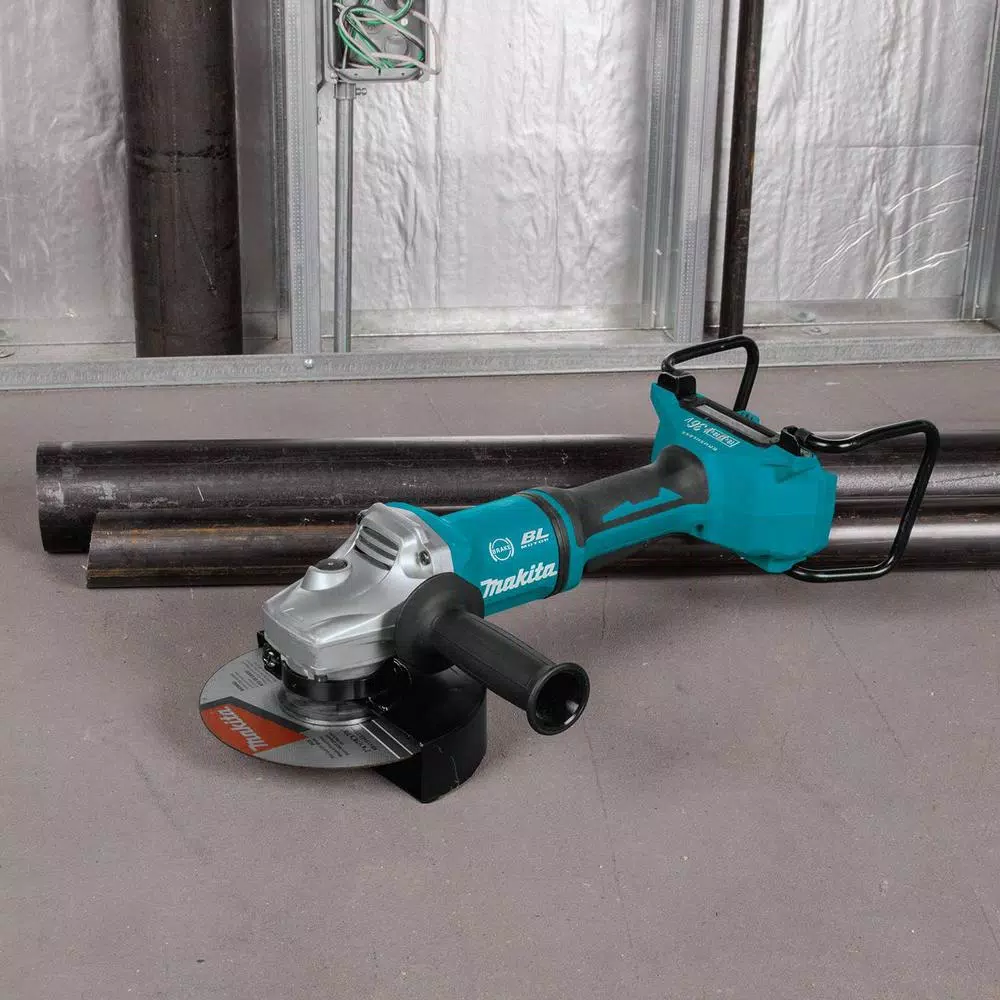 Makita 18V X2 LXT Brushless 7 in. Paddle Switch Angle Grinder with Electric Brake, Tool Only