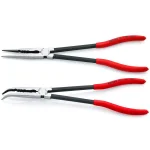 KNIPEX 11 in. Extra Long Straight and Angled Needle Nose Pliers Set with Storage Pouch thumbnail 2