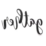 Stratton Home Decor Gather Metal Script Wall Sign, Large Handcrafted Pewter Decorative Art thumbnail 5