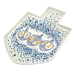 Godinger White Bone China Dreidel Platter for Hanukkah Serving thumbnail 1
