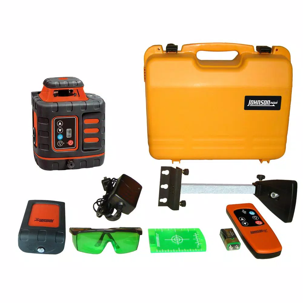 Johnson 40-6543 Self-Leveling Rotary Green Beam Laser Level