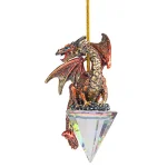 Design Toscano 3.5 in. Diamond Dragon Gothic Holiday Ornament thumbnail 3