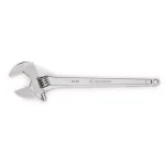 Crescent 18 in. Adjustable Wrench with Hex Jaw Design and Chrome Finish thumbnail 1