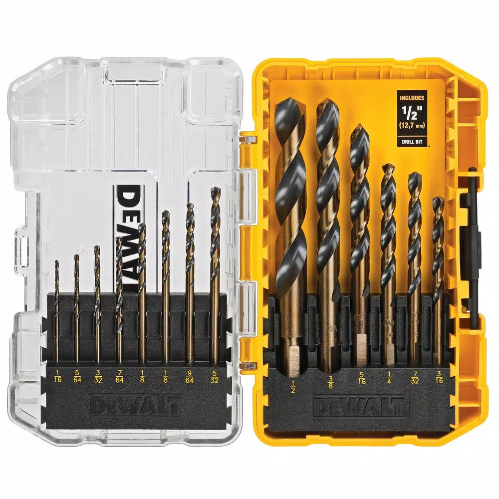DEWALT 43-Piece Screwdriver and Black Oxide Drill Bit Set with Tough Case