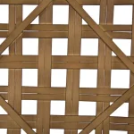Glitzhome 24 in. Woven Tobacco Wicker Basket Wall Decor - Brown Bamboo thumbnail 5