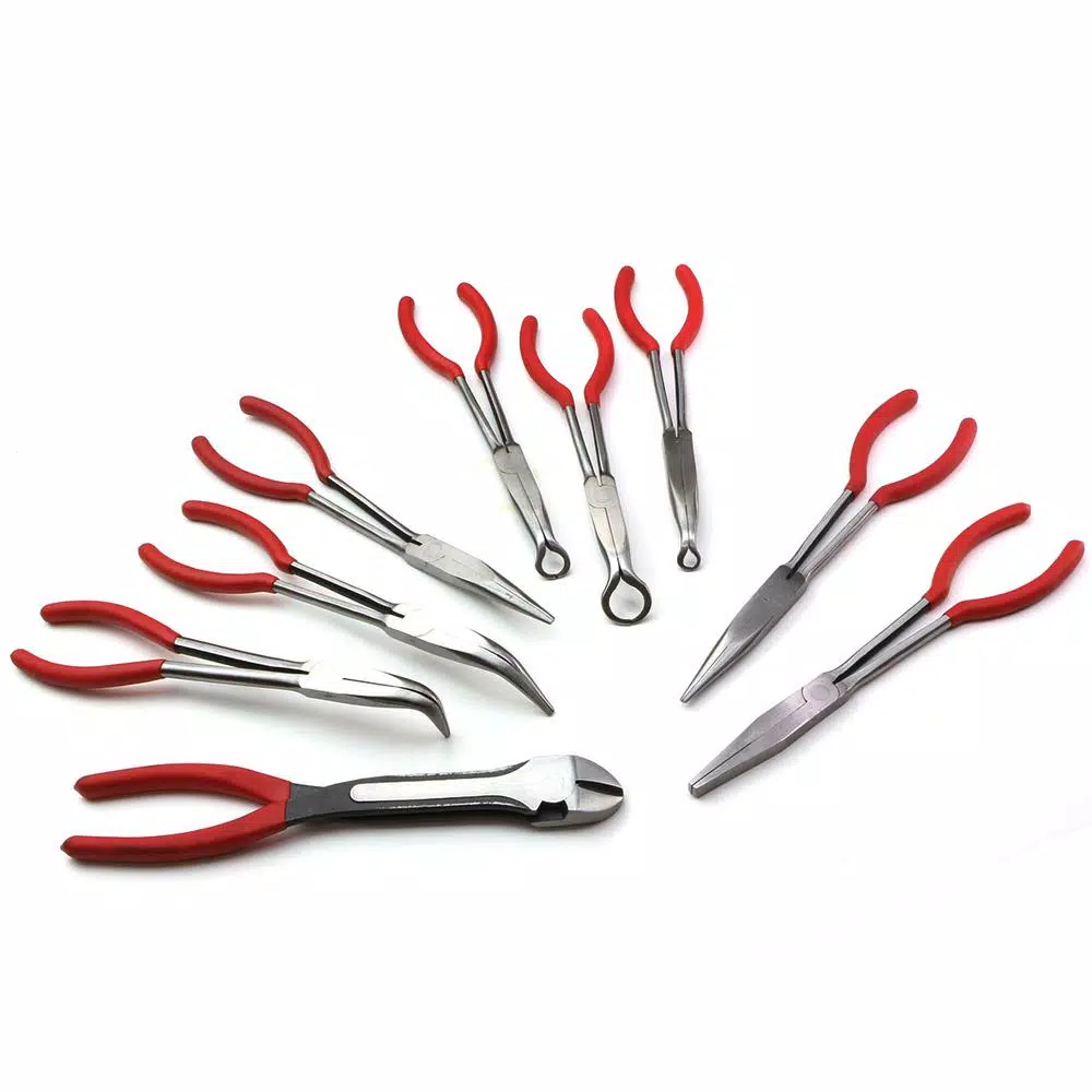 XtremepowerUS 11 in. Long Reach Needle Nose Plier Set, 9-Piece