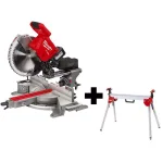 Milwaukee M18 FUEL 12 in. Dual Bevel Sliding Compound Miter Saw Kit with Stand, Battery & Charger thumbnail 1