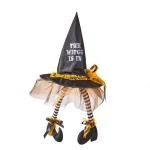 Worth Imports 28 in. Halloween Hanging Witch Hat with Legs Decor thumbnail 1