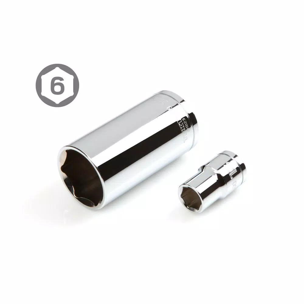 TEKTON 52-Piece 1/2 in. Drive Metric 6-Point Socket and Ratchet Set
